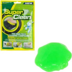 TRIXES Super Putty Keyboard Cleaner - Dust Dirt Remover for your PC, Computer, Mobile, Car Cleaning Products, Car Accessories, Gadgets for Men- Reusable Putty Interior Car Gadgets (Green)