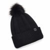 Under Armour Damen Around Town ColdGear Infrared Beanie Mütze für kaltes Wetter, Schwarz (001)/Schwarz, Einheitsgröße
