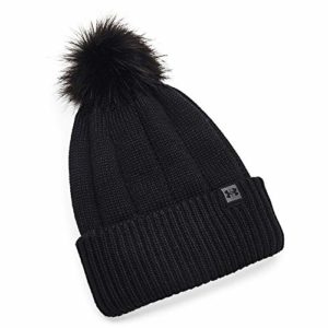 Under Armour Damen Around Town ColdGear Infrared Beanie Mütze für kaltes Wetter, Schwarz (001)/Schwarz, Einheitsgröße