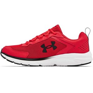 Under Armour Men's Charged Assert 9 Running Shoe, Red (600)/White, 9.5