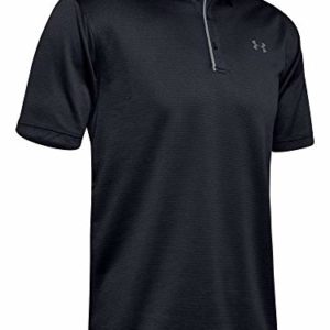 Under-Armour Men's Tech Golf Polo Shirt - Black - Large