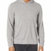 Vince Men's Wool Cashmere Pullover Hoodie Sweater, Heather Grey, Medium