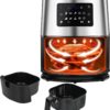 6.3 Quart 10-in-1 Air Fryer Smart Electric Hot Airfryer Oven Oilless Cooker NEW1