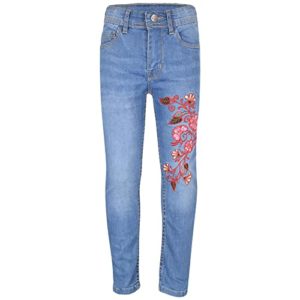 A2Z 4 Kids Girls Stretchy Denim Embroidered Fashion Comfort Pants - Jeans JN35 Mid Blue_5-6