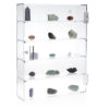 Acrylic Display Case with 5 Tiers for Rock Collection, Wall Mount (Clear, 14 In)