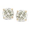 Amazon Collection 14k Yellow Gold Round-Cut Diamond Stud Earrings (1/3cttw, J-K Color, I2-I3 Clarity)