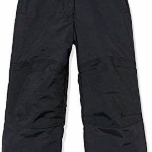 Amazon Essentials Girls' Water-Resistant Snow Trousers, Black, 11-12 Years