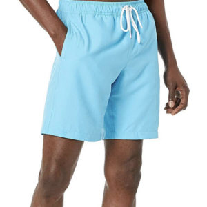 Amazon Essentials Men's 9" Quick-Dry Swim Trunk Aqua-Blue LARGE New
