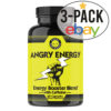 Angry Energy All Natural Energy Booster with Caffeine and Garcinia Cambogia 3PK