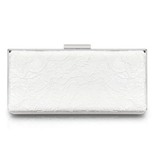 AOYUNHUI Clutch Purses for Women Wedding Cross Body Bag Purses for Women Wedding Prom Party Club, T-white