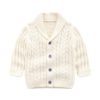 Baby Girl Boy Knit Cardigan Sweater Hoodies Warm Tops Toddler Infant Fox Ear Knit Outerwear Jacket Coat Outfit Clothes Girls Clothes Beige-K 2-3 Years