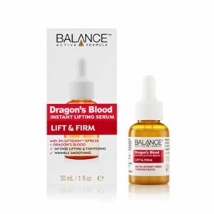 Balance Active Formula Dragon's Blood Instant Lifting Serum (30ml) - Lightweight & Non-Greasy Serum for Firmer Looking Skin and Reducing the Appearance of Wrinkles