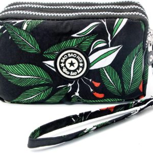 BIAOTIE Large Capacity Wristlet Wallet - Women Printed Nylon Waterproof Handbag