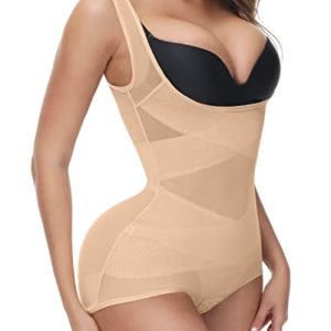 Body Shaper For Women Bodysuit Shapewear Tummy Control Cincher Breathable Open Bust Corset Waist Trainer Slimming Body Shape Camisole Leotard