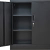 CJF Metal Storage Cabinets with Shelves and Doors, Steel Locking Cabinet for Hom