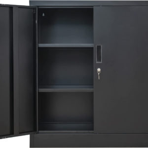 CJF Metal Storage Cabinets with Shelves and Doors, Steel Locking Cabinet for Hom