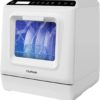 Compact Countertop Portable Mini Dishwasher with Water Tank Leak-Proof Air Dry