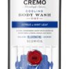 CREMO - Cooling Body Wash For Men | Rejuvenating Citrus & Mint Leaf Shower Gel | 473ml