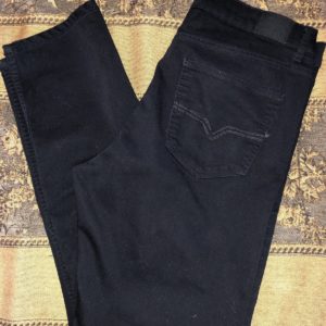 DKNY Men's Slim Fit Premium Soft Black Jeans Casual Pants Size 36x32