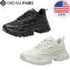Dream Pairs Women Chunky Fashion Sneakers Lace Up Lightweight Sneaker Shoes