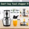 Electric Food processor UIO 2 in 1 Electric Food Chopper and Personal Blender