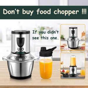 Electric Food processor UIO 2 in 1 Electric Food Chopper and Personal Blender