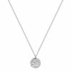 Fettero Necklace for Women Dainty Handmade Hammered Sterling Silver Plated Ca...