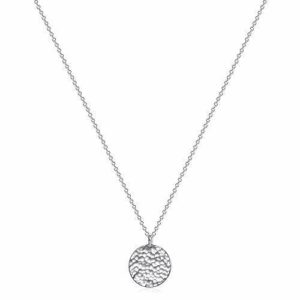 Fettero Necklace for Women Dainty Handmade Hammered Sterling Silver Plated Ca...