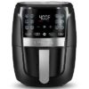 Gourmia 5qt 12-Function Guided Cook Digital Air Fryer - Black