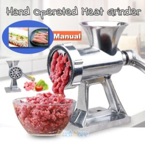 Hand Operated Kitchen Meat Grinder Beef Noodle Mincer Sausages Filler Machine US