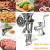 Home Heavy Duty Meat Grinder Mincer Stuffer Manual Sausage Filler Maker Machine