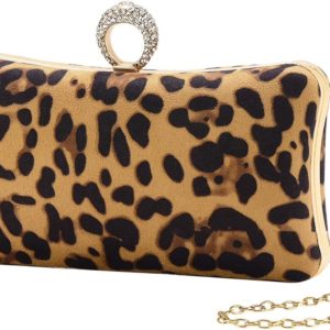 iWISH Womens Golden Glitter Clutch Purse Pleated Evening Bag for Bridal Wedding