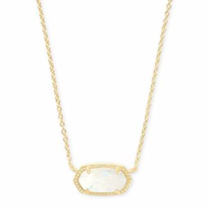Kendra Scott Elisa Pendant Necklace for Women, Fashion Jewelry, 14k Gold-Plated, One Size, Brass Metal