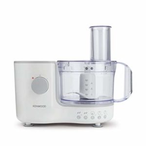 Kenwood Compact Food Processor, 1.4L Bowl, Blender, Emulsifying, Chopping Blade, Shredder Disc 400W, FP120, White