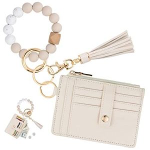 KNGITRYI Wallet Keychain Wristlet for WomenSlim RFID Credit Card Holder Purse...