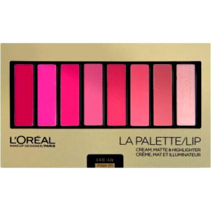 L'Oreal Paris La Palette Lip Cream, Matte & Highlighter PINK 01 , FREE SHIPPING