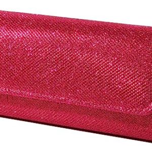 lovyoCoCo Evening Bag Clutch Purses for Women Ladies Sparkling Party Handbag Wedding Bag, Rose