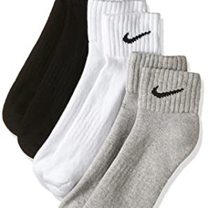Nike 3 Pack Unisex Adult U NK V CUSH ANKLE Socks, Multicolor, 5–8 UK (38–42 EU)