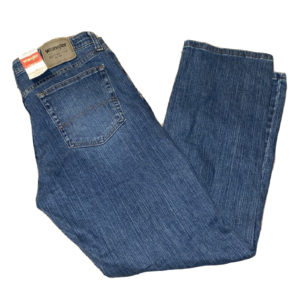 NWT Wrangler Authentics Men's Regular Fit Comfort Flex Waist Jean Blue 33W 30L!