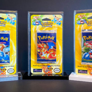 Pokemon Booster Blister Pack Acrylic Display Case WOTC YUGIOH