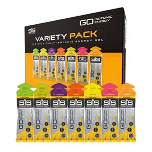 Science In Sport GO Isotonic Energy Gels, Running Gels with 22 g Carbohydrates, Low Sugar, Variety Pack of Assorted Flavours, 60 ml Per Serving (7 Pack)