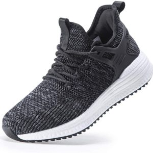 SDolphin Running Shoes for Women Sneakers Ladies Tennis Workout, Black, Size 6.0