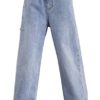 SEAUR - Girls Jeans Wide Leg Jeans Kids Denim Pants Casual Baggy Pants Children Outdoor Trousers