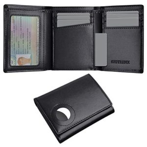 Sigtrenx AirTag Wallet Men Trifold Leather Wallet with AirTag Holder Rfid Blo...