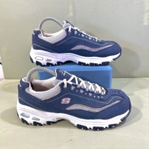 Skechers D'Lites Life Saver Air-Cooled Memory Foam Sneaker Shoe Women’s 10 EW