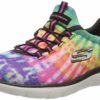 Skechers Women's 149132 Summits Sneaker, Black & Multi, 4.5 UK