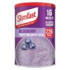 SlimFast Balanced Meal Shake, Healthy Shake for Balanced Diet Plan with Vitamins and Minerals, High in Fibre, Meal Replacement, Blueberry Flavour, 16 Servings, 584 g, Packaging May Vary