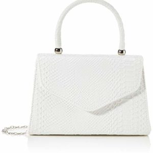 SwankySwans Women's Lucy Clutch Bag, White, S UK