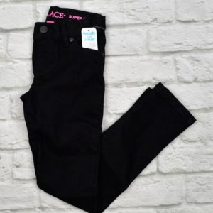 The Children's Place Big Girls' Super Skinny Jeans Pants Black Wash Size 6 S