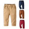 Toddler Boys Solid Color Jogger Pants Pull On Cargo Sweatpants Casual Trousers